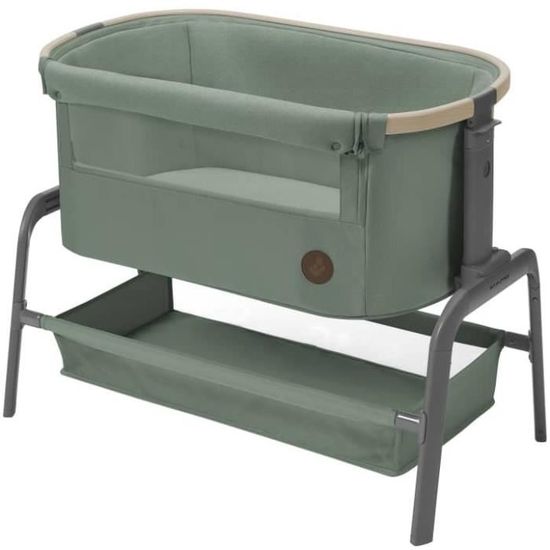 Maxi-Cosi Iora Berceau Cododo Pliable – Lit Bébé 2-en-1 Ultra Confort De 0 à 6 Mois, 4 Inclinaisons, 5 Hauteurs, Système Coulissant, Grand Panier – Essential Grey