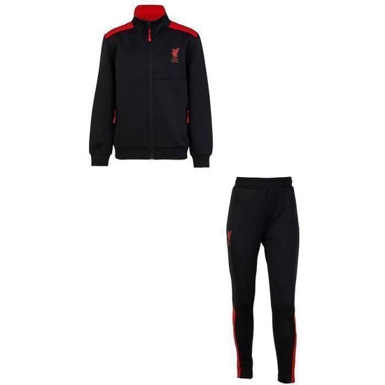 Survêtement enfant - Liverpool F.C. - Noir - 100% officiel - Polyester