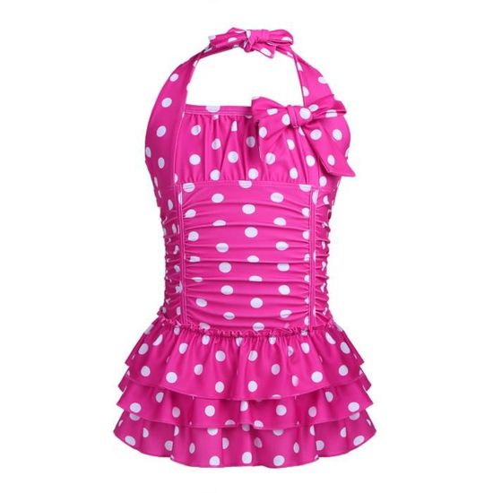 Short De Bain Fille - Imprimé Hawaïen - Taille 6 à 16 Ans - Stretch Polyester/Élasthanne - Pour Plage, Piscine - 8