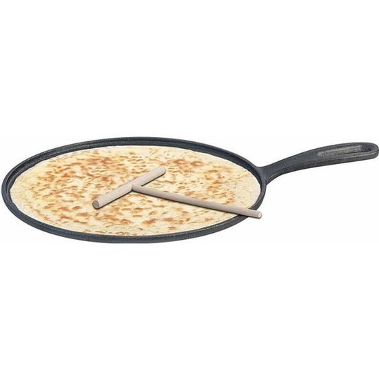 Poêle à Crêpes ROSMARINO - Antiadhésive, Tous Feux Dont Induction - Revêtement Greblon C2 - Facile à Nettoyer