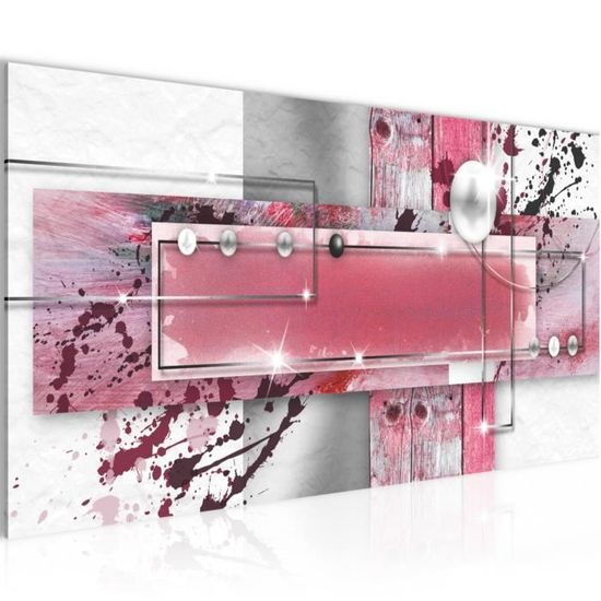 Toile abstraite Coral – Art mural moderne chez