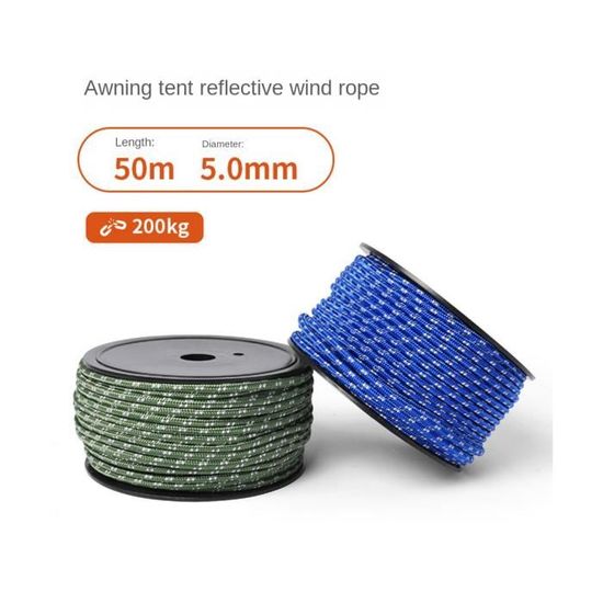 Corde Paracord 425 Ganzoo - 30m, 3mm, 4 Brins, Nylon/polyester - Pour Camping, Survie, Bracelets, Colliers Chien