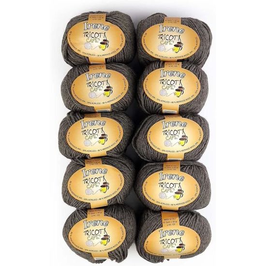 Tricot Café - Fil De Jute - Pelote 100% Jute Naturelle Pour Crochet Idéal Pour Sacs Paniers Et Accessoires D'ameublement 100 Gr Pour Fers/Crochet