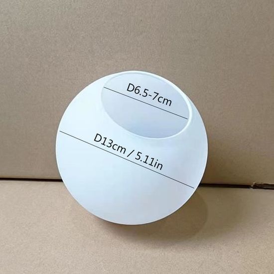 Verre De Remplacement Blanc Pour Lampe De Table Ministérielle - Format Cône Anglais, 19 Cm - Neuf