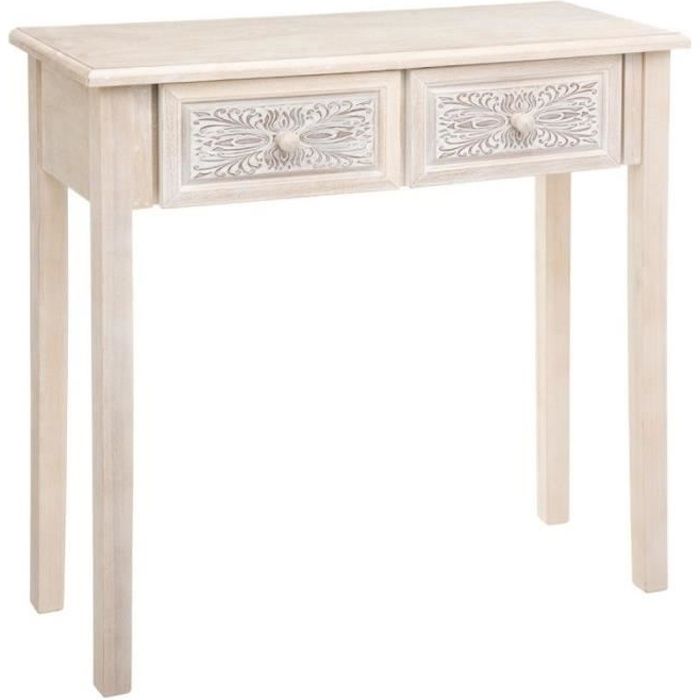 Console bois 2 tiroirs Hina Atmosphera