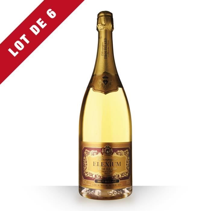 Lot de 6 - Magnum Trouillard Elexium Brut Brillant - 6x150cl - Champagne