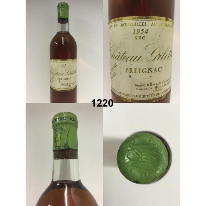 Château Gilette - Réserve Spéciale 1954 - N° : 1220