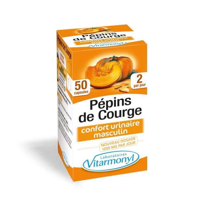Vitarmonyl Actifs Naturels Pépins de Courge 50 capsules