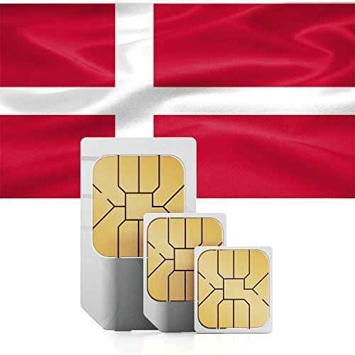 travSIM Danemark données carte SIM prépayée 1.5Go pour 30jours-Standard, Micro - Nano SIM - 4260413057350