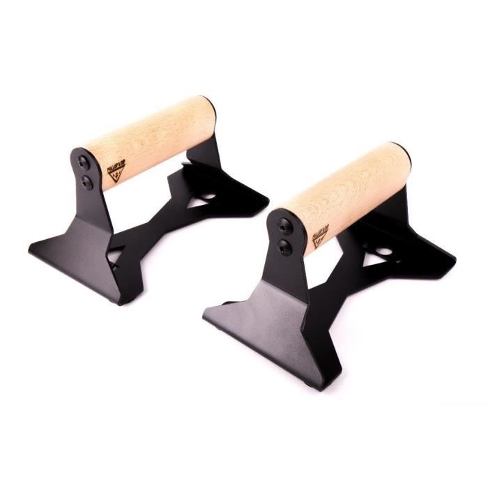 PULLUP&DIP Barres Avec Poignées En Bois Ergonomiques Pour Réaliser Des Pompes Et Des Appuis Renversés Poignees de musculation