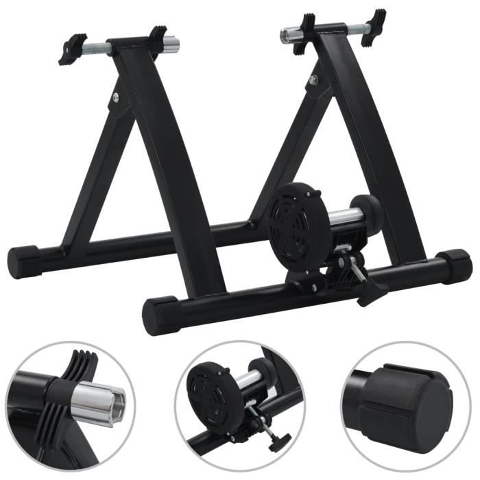 Support à rouleau pour vélo d'appartement 26po-28po Acier Noir #D#2750
