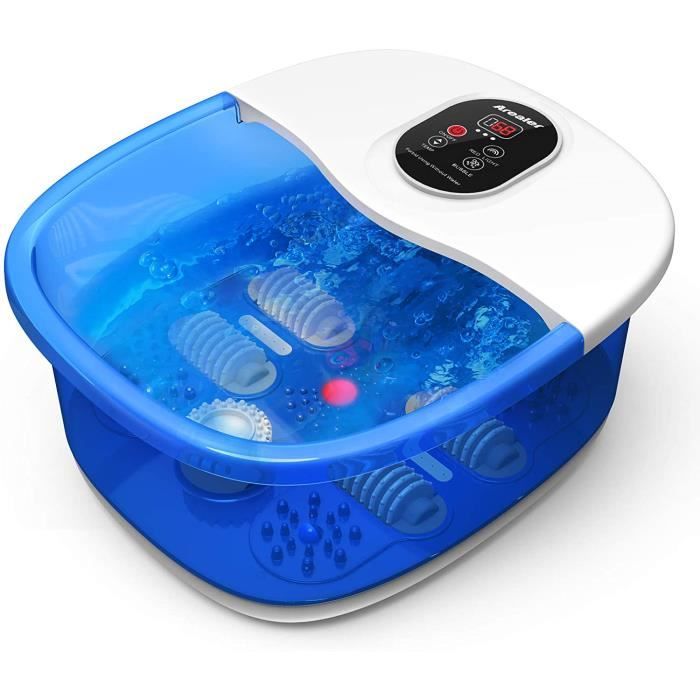 THALASSO PIEDS - THALASSO MAINS Bain de Pied, AREALER Appareil de Massage Chauffant et Vibrant avec Infrarouge, Masseur &agrav85