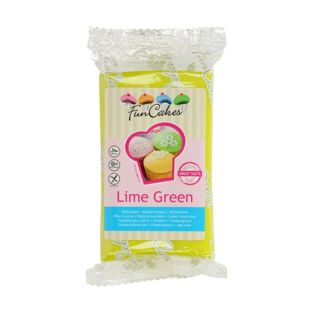 Pâte à sucre vert citron Funcakes