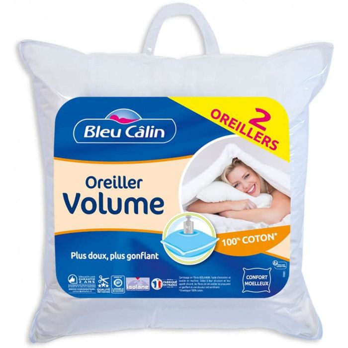 Lot de 2 Oreillers 60 x 60 cm \