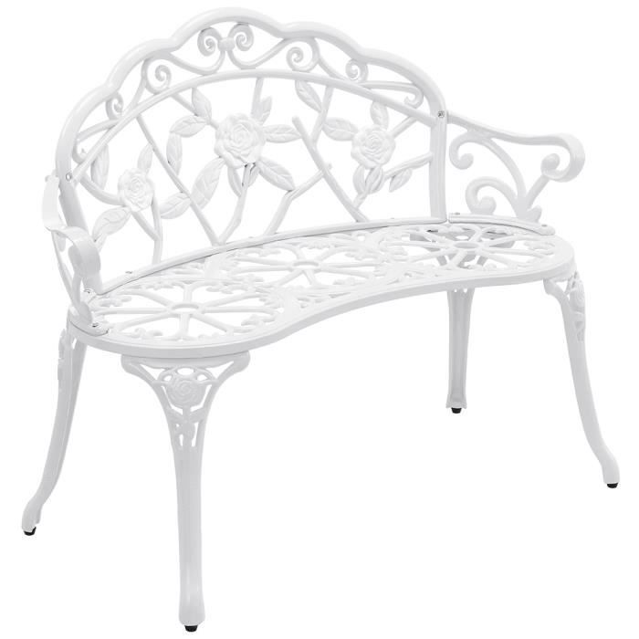 Banc de jardin en métal