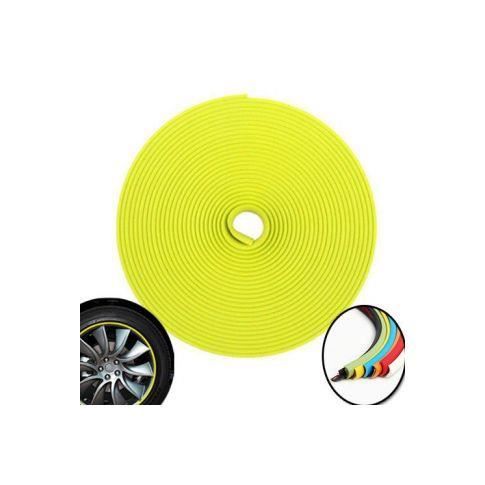 Liseret 3D autocollant pour 4 jantes - 8m - JAUNE