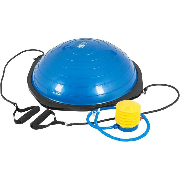 Balance trainer - planche d'équilibre pro - demi-ballon d'entraînement, avec poignées