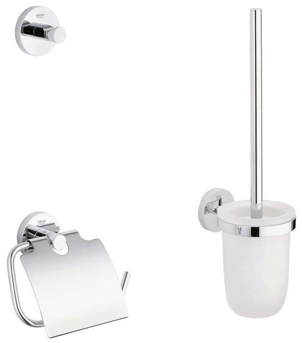 GROHE essentials Set d`Accessoires Argent - 40407001