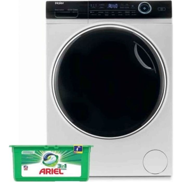 HAIER LAVE LINGE FRONTAL 12KG 1400TRS/MIN 14 programmes Machine à laver hublot 60 Blanc