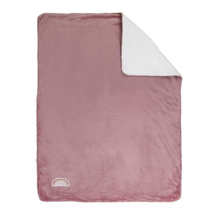 NATTOU Couverture Supersoft Sasha & Pauline - 75 x 100 cm - Dès la naissance - 100% polyester - Rose