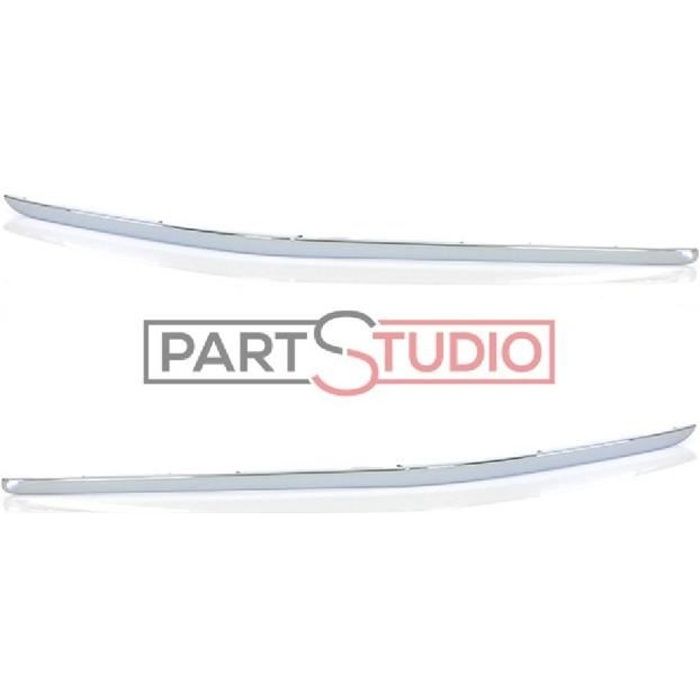 Kit joncs chromés pare choc arrière droite et gauche d origine, Peugeot 407 SW depuis 09/08