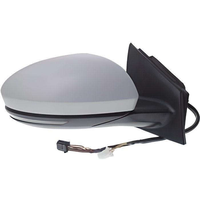 Rétroviseur droit électrique pour RENAULT MEGANE IV, depuis 2016, dégivrant, clignotant, à peindre.