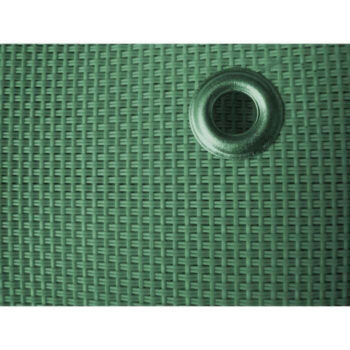 IDEAL GARDEN Brise vue 520g - Confidence - Spécial Balcon - 0.9 x 3 m - Vert