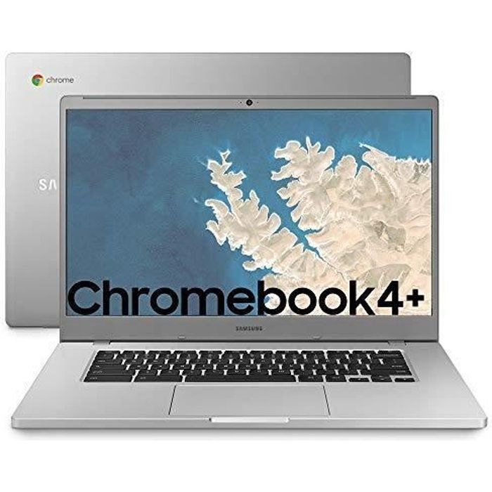Samsung Chromebook 4+ - Laptop 64GB, 4GB RAM, Silver Titan