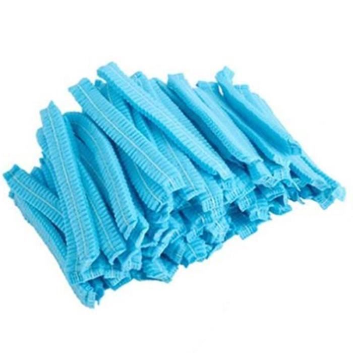 500 Bonnets de Douche Jetables Non TisséS Bonnets de PoussièRe PlisséS Bonnets de Douche pour Hommes Spa Coiffure Beauté Accessoires