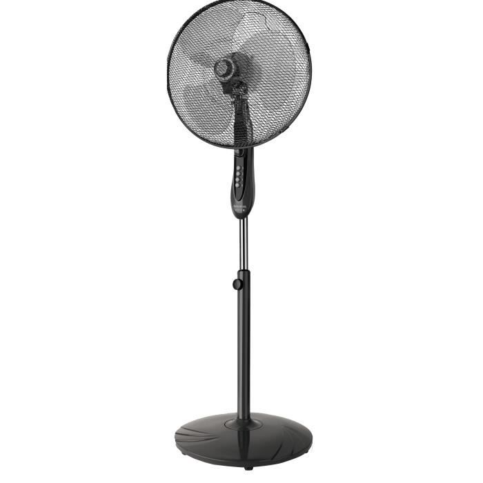 TAURUS Boreal 16 CR Ventilateur sur pied Ø40 cm - 45 watts - 3 vitesses - Inclinable - Noir