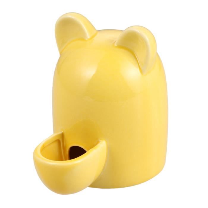100 dessin animé chat oreilles petit chargeur automatique en céramique hamster lapins bol à boire MANGEOIRE - TREMIE