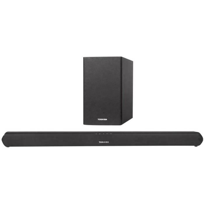 Barre de son Toshiba TY-WSB600 TY-WSB600 Bluetooth®, avec subwoofer sans fil, USB noir 1 pc(s)