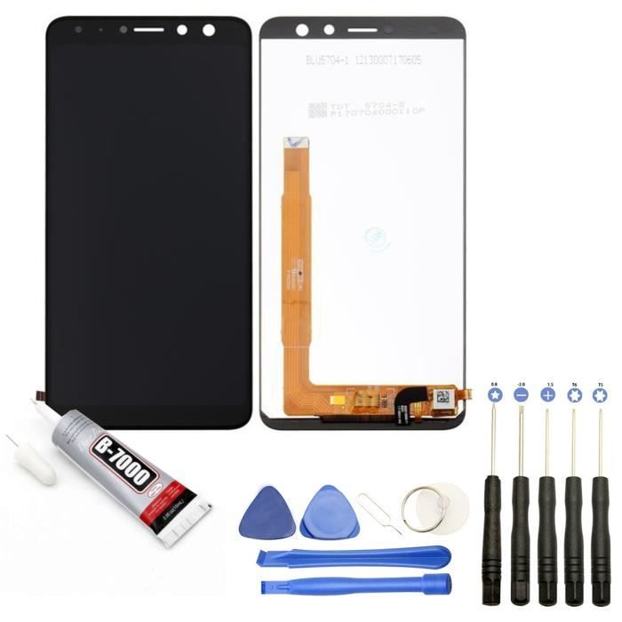 Visiodirect® Ecran complet: Vitre + LCD compatible avec Wiko View Prime Taille 5.7- NOIR+ Kit outils + Colle B7000 Offerte