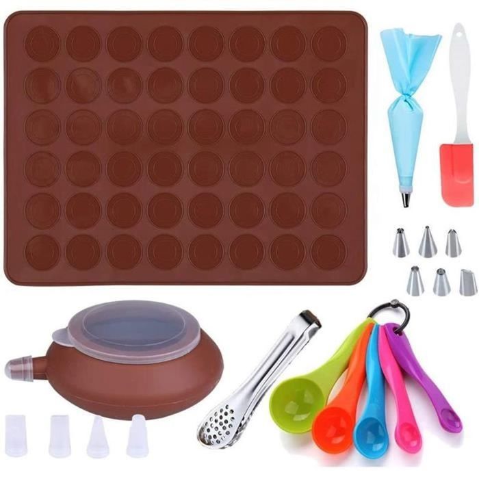 Moule à Gâteau En Silicone 2 Trous Motif Carré - Sécurité Alimentaire, Lavable Au Lave-vaisselle, 30x17cm