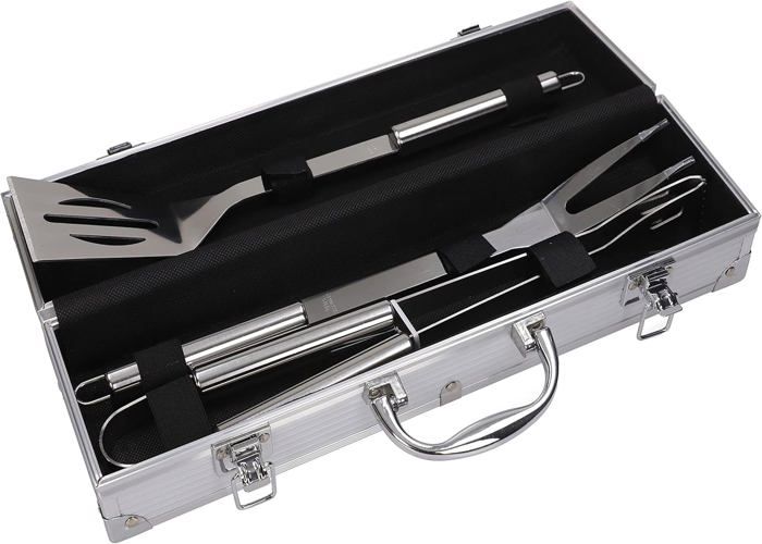 Kit D'accessoires De Barbecue 18 Pièces - Outils Avec étui - Neuf - Marque Générique