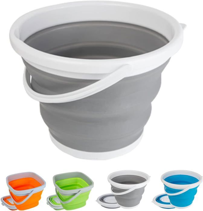 Seau En Silicone Pliable De 10 Litres Seau D'eau Sans Odeur Avec