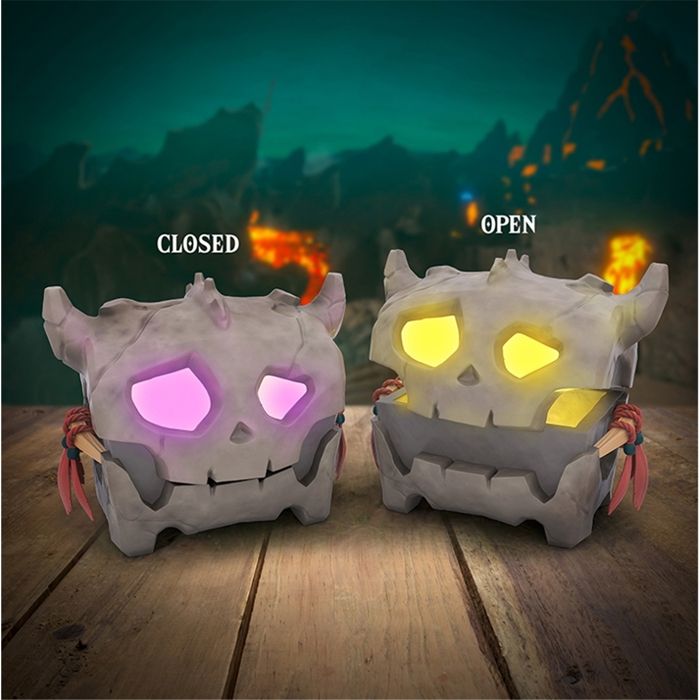 Lampe enfant - PALADONE - Bokoblin Chest With Sound - Gris/Violet/Jaune - 2 ampoules - Intérieur