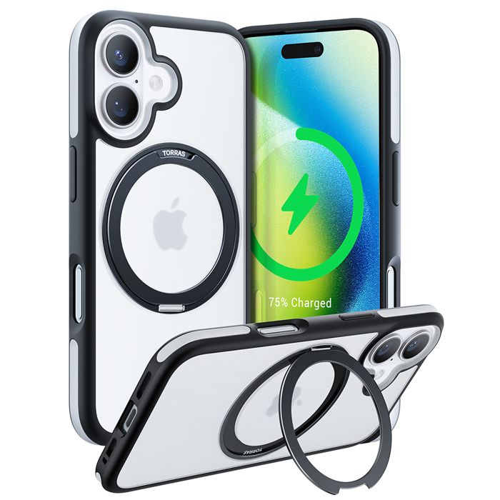 Coque Torras Ostand R Fusion MagSafe Series pour iPhone 16 - Black
