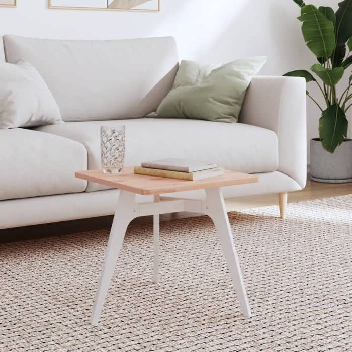 Petite prix Dessus de table - Plateau/Meuble - 40x40x15 cm carré bois massif de hêtre @901274