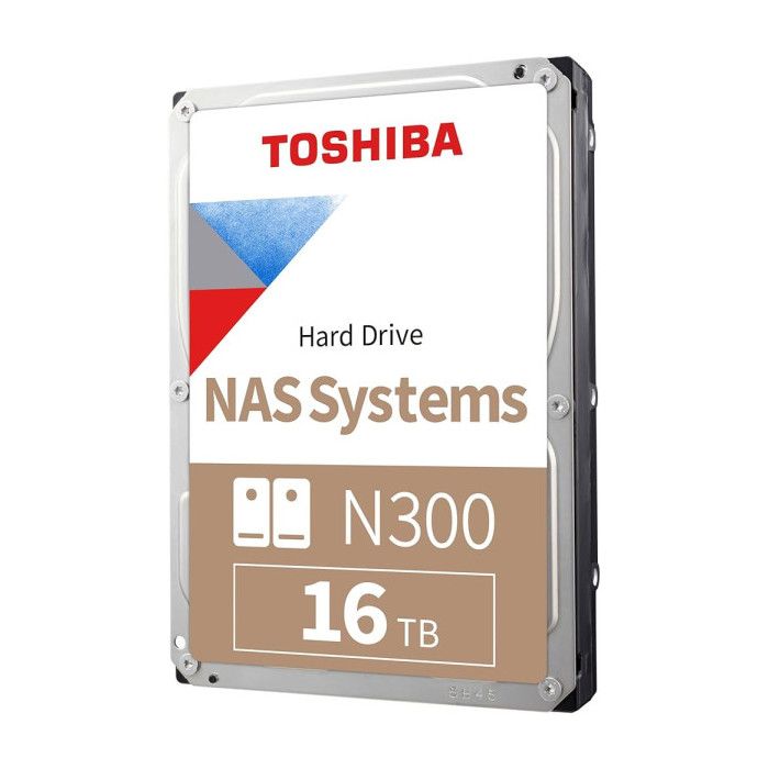 Toshiba Disque dur N300 16 To, 7 200 tr/min, 281 Mio/s, NAS, fiabilité 24 h/24 et 7 j/7