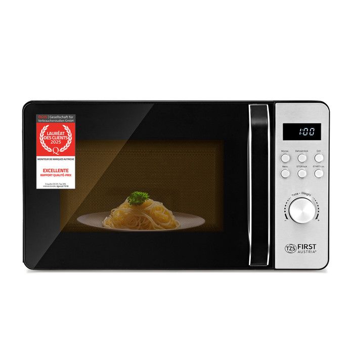 Micro-ondes avec Grill 20 litres puissance de 700W + 800W 8 Programmes auto - Tzs first austria