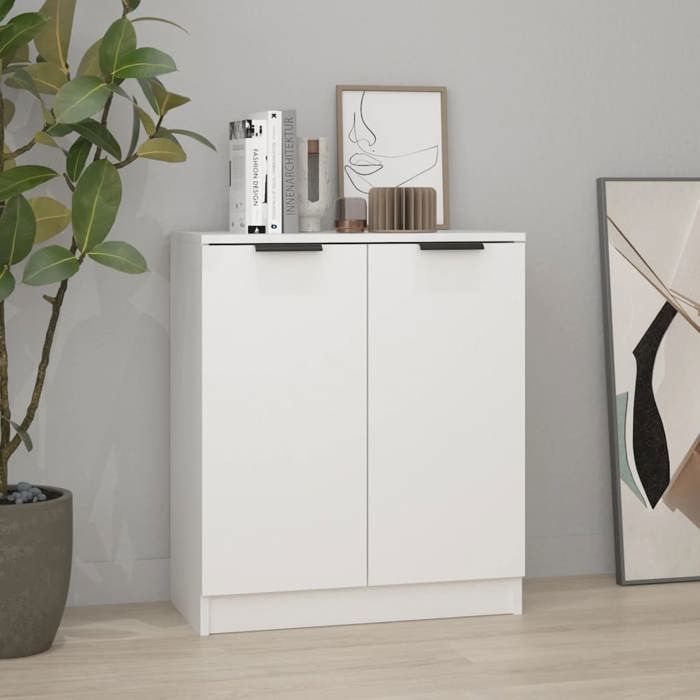 Blanc Buffet de rangement - Vitrine bahut - armoire console Pour cuisine Blanc 60 x 30 x 70cm - Bois dingénierie 6272502