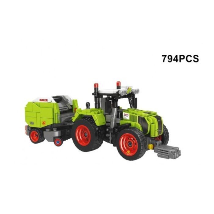 BLUE BRIXX – 811 Pièces – Ensemble Machines Agricoles AMAZONE – Vert, 8 Ans+