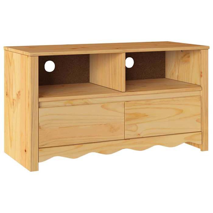 Meuble TV - HELLOSHOP26 - Drammen - Compact - 99x43x55 cm - Tiroirs pratiques Meuble TV - HELLOSHOP26 - Drammen - Compact - 99x43x55 cm - Tiroirs pratiques