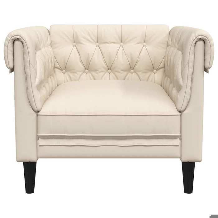 Crème Fauteuil Relax - CLOUD - Fauteuil Chaise-Canapé Chesterfield lin Hot16457680