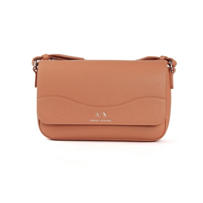 Sac bandoulière Armani Exchange Femme Signature Marron cuir