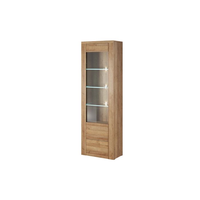 Vitrine VOLTIA avec 1 porte - 65cm - Chêne Vitrine VOLTIA avec 1 porte - 65cm - Chêne