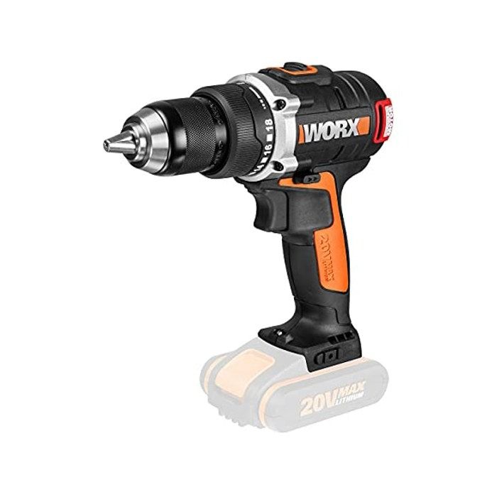 Perceuse visseuse sans fil Brushless WORX 20V 2Ah 60Nm Mandrin 13 mm 2 vitesses