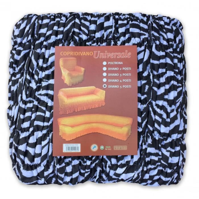 COUVERTURE DE CANAPÉ ANGULAIRE UNIVERSELLE ZEBRA