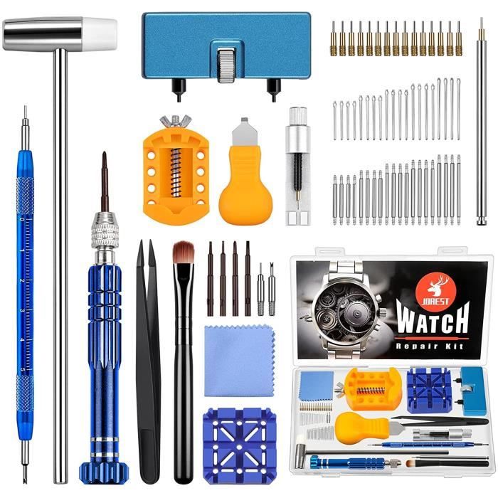 Kit Complet D'outils Pour Réparation De Montres - Ouvre-boîte, Extracteur De Bracelet, Tournevis, Goupilles - À Domicile - 7